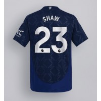 Manchester United Luke Shaw #23 Fotballklær Bortedrakt 2024-25 Kortermet